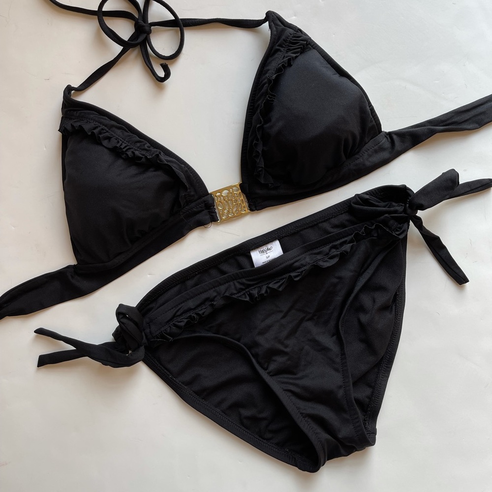Black Mossimo Ruffle Bikini
